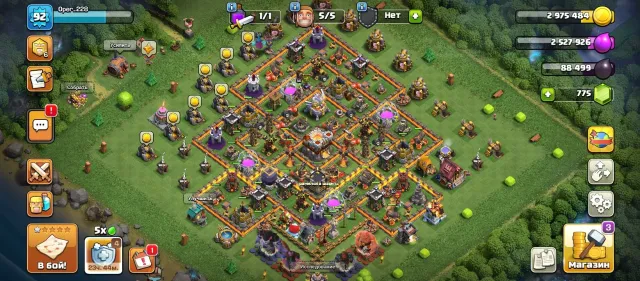 🏰 TH11 | 92 LVL | 775💎 | BK 40 | AQ 40 | Warden 2 | No rush | Builder Base TH9 | BM 10 | BH 18, 11 TH Home Village, 9 TH Builder Base