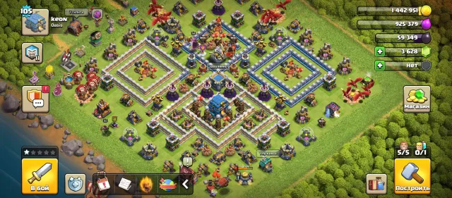 ⚔️ 【12 TH】⚔️【5 BUILDERS】⚔️ 【3600 GEMS】⚔️【FULL ACCESS】⚔️【FULL UPGRADE】 ⚔️, 12 TH Home Village, 6 TH Builder Village