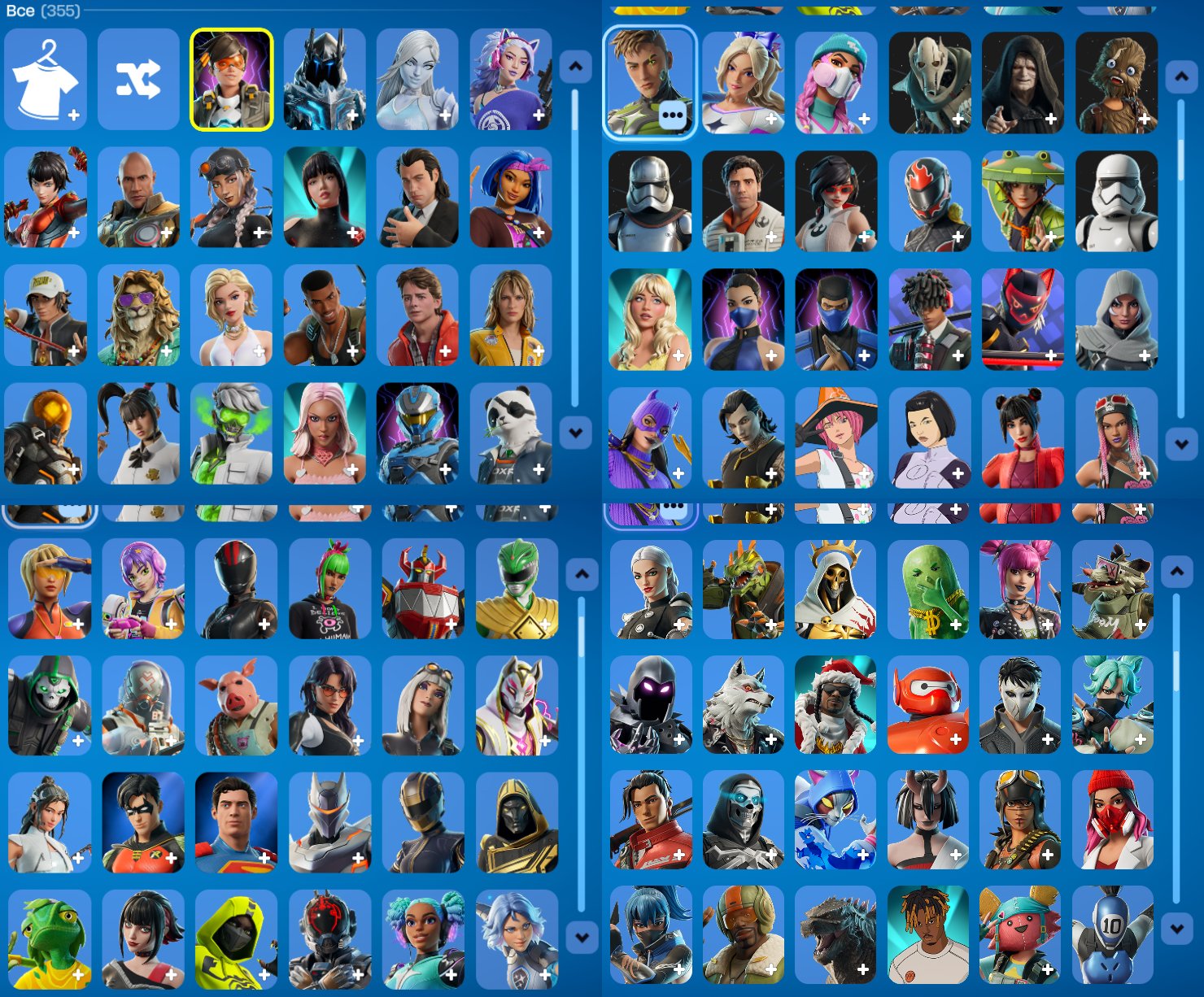 selling my account | 355 skins |almost all the BP from 4s1c, Sale, skins 355