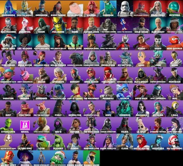 🔥 [PC/XBOX/PSN] 105 SKINS | LVL 1592 | Andromeda, Spectra Knight, Omegarok, Peter Griffin | 150 VB 🔥, Продажа, скины 105