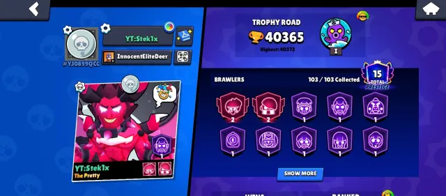 ✅BEST AKK 2022❗BEST SKINS CHECK FOTO✅ 300+ SKINS, trophies 40000, brawlers 103, primes 15
