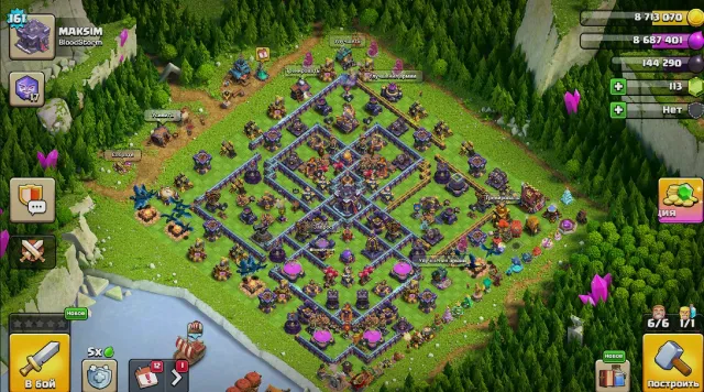 ⚡ AUTO DELIVERY 🟣 WITH EMAIL 🟣 90% FULL 15 TH 🟣 HEROES 49/49/42/25/21 🟣 6 BUILDERS 🟣 10 HERO SKINS 🟣, 15 TH Home Village, 9 TH Builder