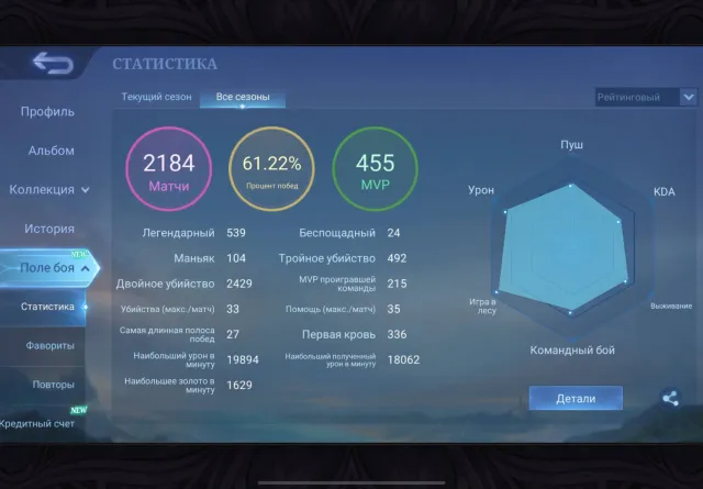 JUICIEST ACCOUNT BELOW MARKET PRICE, Sale, Rank: Mythical Immortal, Level: 100, Win Rate: 60%, Heroes: 100, Skins: 438