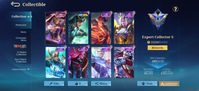 Luckybox alice💥эпический балмонд💥дракон чоу💥роджер💥грок💥ланцелот💥гусион💥эмблема, Продажа, Ранг: Эпик, Уровень: 43, Процент побед: 54%, Герои: 96, Облики: 180