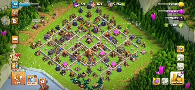 Перепривязкой🔥3000 гемов🔥2 эпик снаряжения🔥500 лык медали🔥, 16 TH Main Village, 7 TH Builder