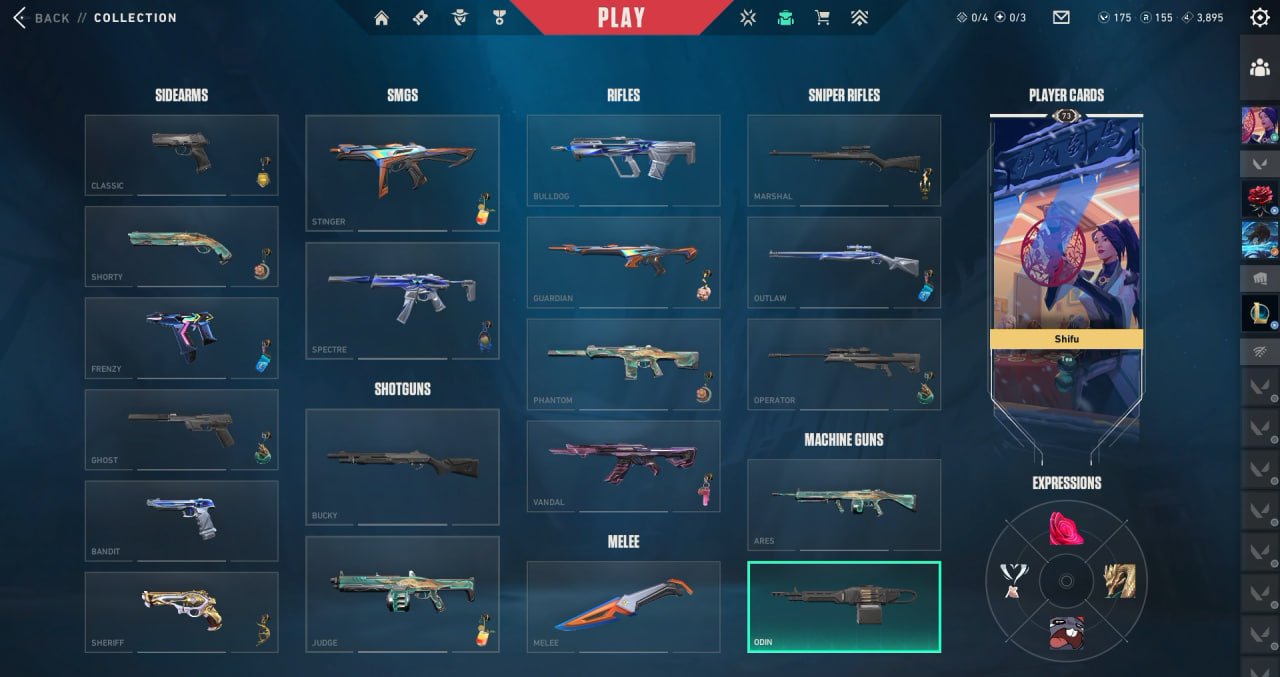 Account for Sale – Ukraine Region – Level 73, Sale, Silver 2, Agents: 17, Skins: 2