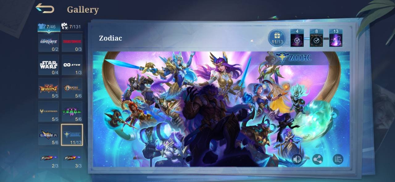 #MG93 Top Rank Mythic Glory 82⭐; LEGEND Gusion and Lunox; Levi Martis; Julian Megumi Fushiguro, Sale, Rank: Epic, Level: 99, Winrate: 54%, Heroes: 131, Skins: 502