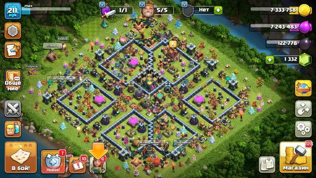 🏰14 TH🏰👑HEROES 77/76/50/50/27👑🎀OLD ACCOUNT🎀🔮7EPIC ITEMS🔮⭐ALMOST FULL⭐, 14 TH Home Village, 7 TH Builder Base