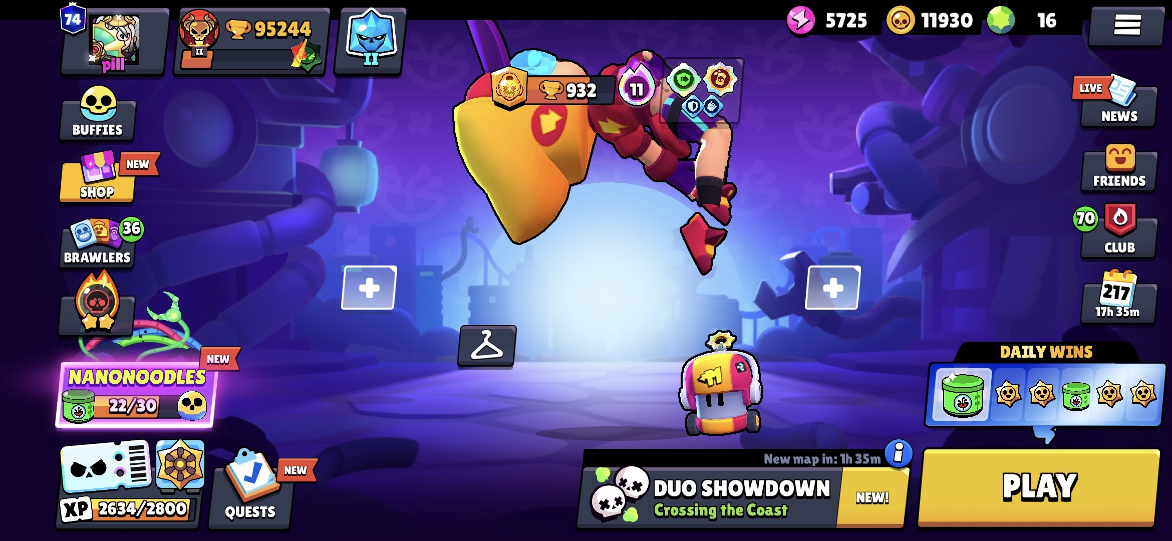 🔥OLD ACCOUNT 2020🔥 421 SKINS ≈ 50K+GEMS, trophies 95244, brawlers 104, primes 74