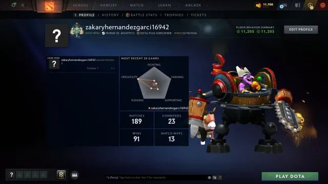 ✅【HELD | 2299 MMR 】✅ ®️ EXOTIKEN 82 lvl ®️ 🎯 RANK OFFEN 🏆 100/100 ch ⏱️DOTA PLUS bis 21.11.26, Verkauf, 2299 MMR, 11205 Anstand, 11205 Höflichkeit, 189 Spiele, 148 Stunden