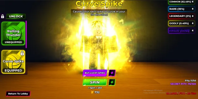 【 LVL 50】⭐│💛TIMESKIP KYAMO+KISUKI+CURVE SPIKE💛 CHECK PHOTOS, Accounts
