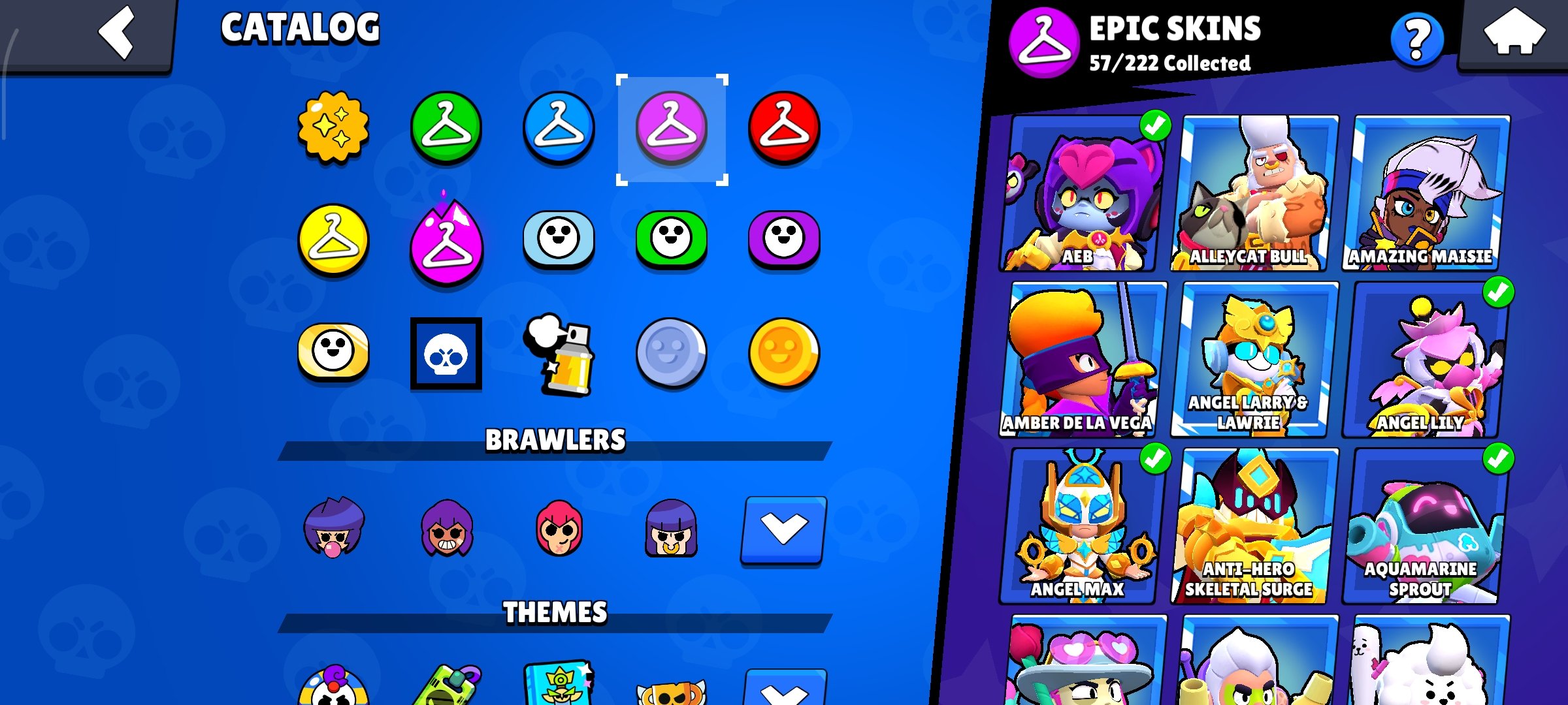 🥇Very pumped up account of 2019🥇 🎀+ Account in Clash Royale🎀 👔Exclusive skins👔 💎223 gems💎, trophies 56314, brawlers 103, primes 19