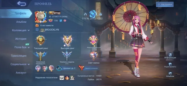 ⭐ World Collector, Sale, Rank: Legend, Level: 157, Win Rate: 53%, Heroes: 133, Skins: 699