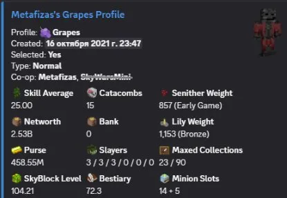 2.53B NW / 7 HOTM / 15 CATA / 10 GARDEN / 25 SA / 458M PURSE / 104 LVL SB / 42 FARMING / MAIL, Sale, All account data