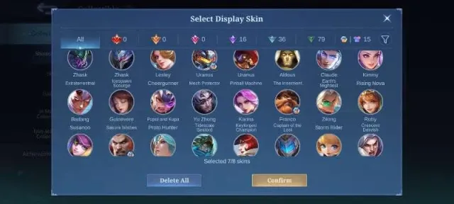 Immortal 119💥garavale 💥16 deluxe akin epic💥khufra epic💥 valir epic💥gatotkaca emblem 2, Продажа, Ранг: Мифический, Уровень: 54, Процент побед: 49%, Герои: 99, Облики: 141