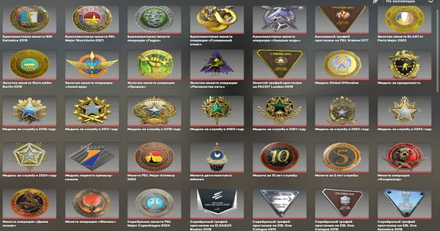 ⭐️35 MEDALS + 6 TROPHIES + 15 OPERATION COINS 🚸 13K HOURS IN CS +50 LVL STEAM 🚸 13 YEARS OF SERVICE 🚸, Sale, With inventory, Has PRIME