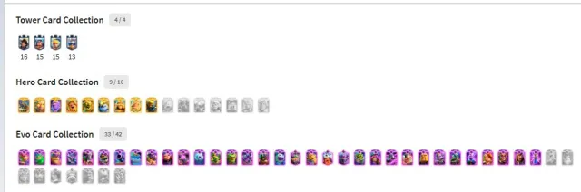 10 years of playing 15k trophies 33evo 2032 level 9 heroes + clash of clans TH10 Full, 35 arena, 2032 level, 15000 trophies, 121 cards, Available