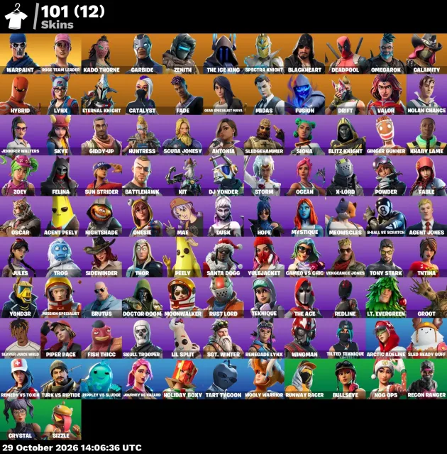 【 Reaper 】【 Take The L 】【 Midas 】【 Warpaint 】, Sale, skins 101