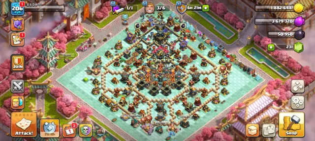 ⚜️ 17 TH + WALLS 17-18 LVL ⚜️👤 HEROES【95:95:75:70:46:10】👤🎀 SKINS FOR ALL 🎀🀄 DONATION SCENERY 🀄, 17 TH Main Village, 10 TH Builder