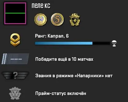 PRIME | ИНВЕНТАРЬ 1500 РУБЛЕЙ | 3 МЕДАЛИ | ПОЛНАЯ ПЕРЕПРИВЯЗКА | ГАРАНТИЯ 100 %, Продажа, С инвентарем, Есть PRIME, Competitive