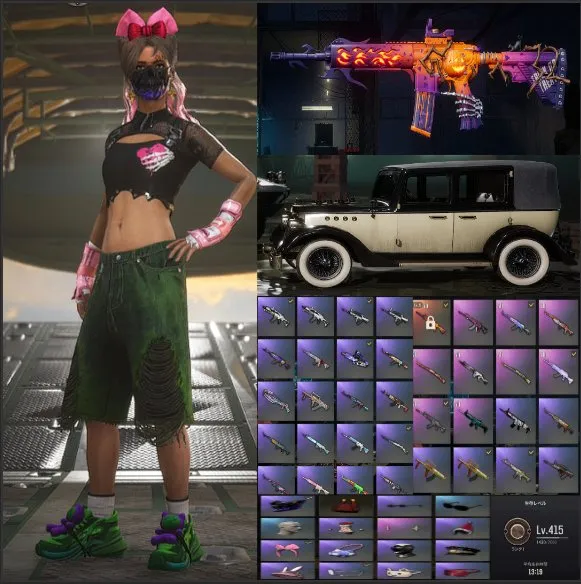 [PROGRESSIVE] Trick-or-treat - M416 - 5 lvl / 17SHOU / GREEN SHORTS / "Getaway" SUV / MORE SKINS, Yes BATTLEGROUNDS Plus