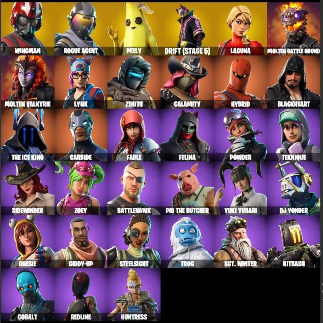 🔥FORTNITE ACCOUNT 🔥 EMAIL CHANGE 🔥 5700 V-Bucks 🔥 TAKE THE ELF 🔥33 SKINS 🔥44 PICKAXES🔥, Sale, skins 33