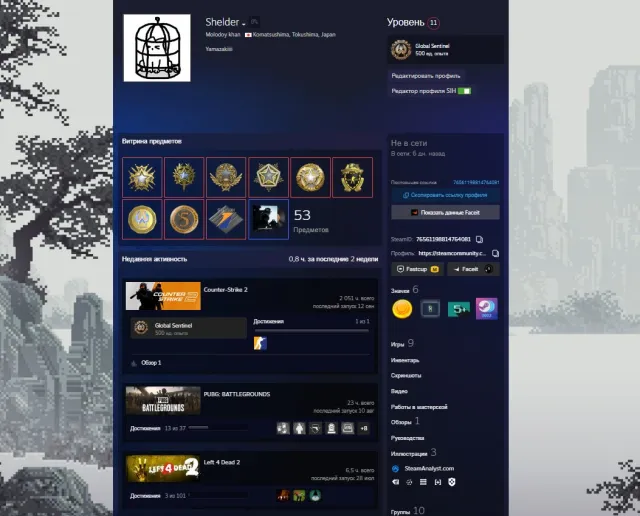 🛑🛑【 CS 2 | Prime 】【 9 МЕДАЛЕЙ + 19-25г 】【 2052 ЧАСОВ 】【 8 ЛЕТ ВЫСЛУГИ + 11 LVL 】【 АВТОВЫДАЧА 】🛑🛑, Продажа, С инвентарем, Есть PRIME