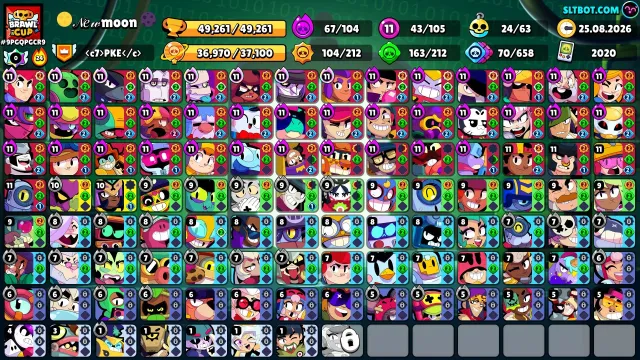 💜 《🏆49,200 CUPS🏆》《👤 105 BRAWLERS👤 》《🌟43x11 POWER🌟 》《💰30 TITLES💰》💜, 49200 cups, 105 brawlers, 28 primes