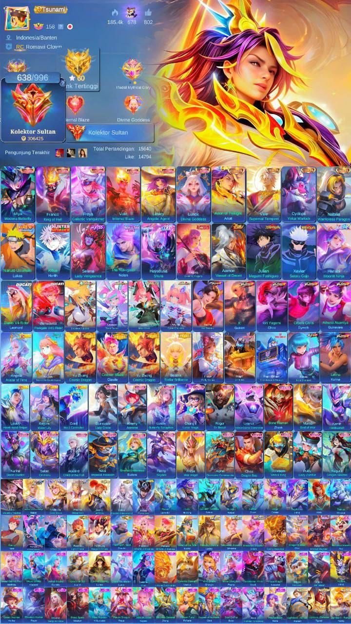 🔥EPIC ACCOUNT🔥🥶 6 LEGENDS🥶🔴 JJK Jules Xavier - Aspirants (4) - Abyss Selena - FULL KOF🔴⭐️ Ducati Leo Irithel ⭐️
