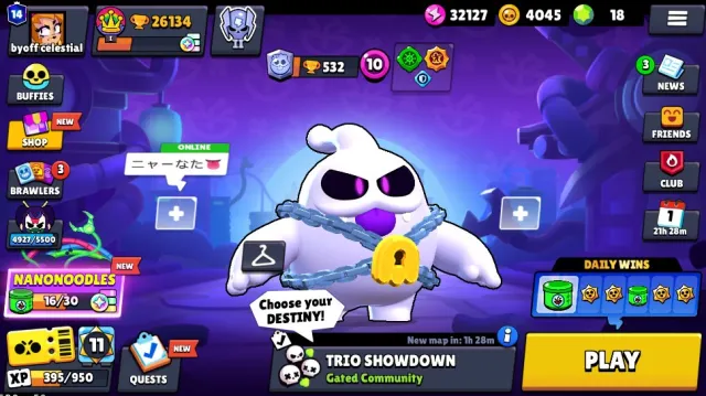 💎fat acc 2022 many skins and fighters,💎 ideal for playing 💎with mail 💎3 exclusives, trophies 26134, brawlers 83, primes 14