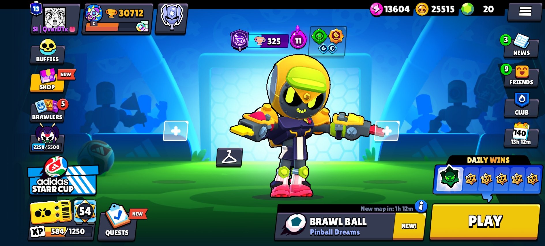 So we can get to meet you and see what you will do to me, trophies 30712, brawlers 73, primes 13