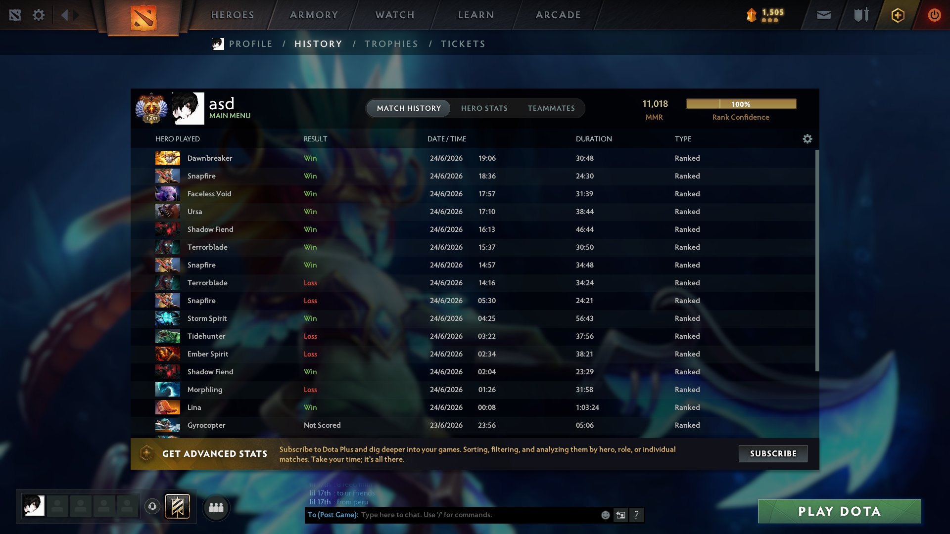 11000 MMR | MAINPOOL | 1650 EU RANK, Sale, 11018 MMR, 11949 Behavior score, 11949 вежливости, 1500 games, 3000 hours
