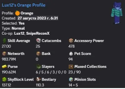 VIP / 1B NW / 25 CATA / 10 GARDEN / 5 HOTM / 27 SA / 137 LVL SB / GOOD SLAYERS / 190M PURSE / MAIL, Продажа, Все дані по аккаунту
