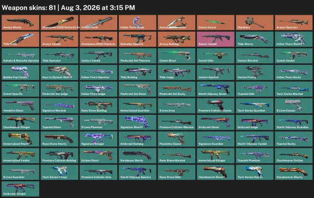 🟦EU REGION🟦7 KNIVE Biocollector+Butterfly Knife Champions 2022+Phantom Vandal Reaper+Araxis🟦184 LVL🟦, Sale, Platinum 3, Agents: 22, Skins: 81