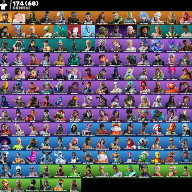 174 skins / Polo / Good Acc / Console / With Mail, Sale, skins 174