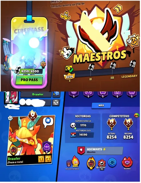Brawl account(9old years), 78000 кубков, 107 бравлеров, 64 праймов