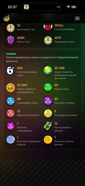 🔥 Жирный аккаунт Brawl Stars см скрины, 72300 кубков, 105 бравлеров