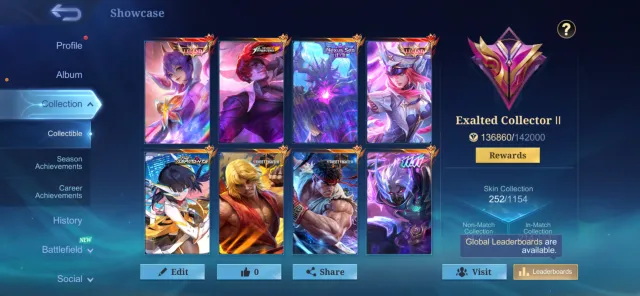 Хаябуса FULL, Legend Фанни Наруто АОТ 3/3 KOF Чу Prime Чонг Тамуз Хаяба 11.11 +коллекторы, Продажа, Ранг: Мифический, Уровень: 16, Процент побед: 58%, Герои: 70, Облики: 192