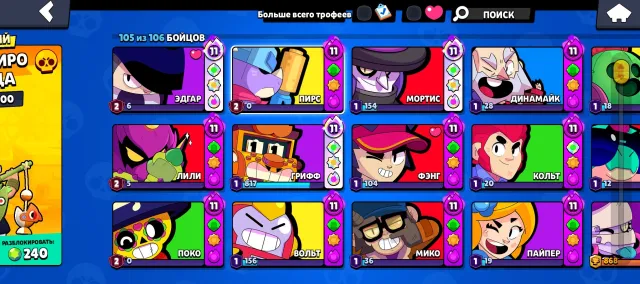 🔥🔥🔥Urgent sale of account TORG🔥🔥🔥🔥, 41000 trophies, 104 brawlers, 18 primes