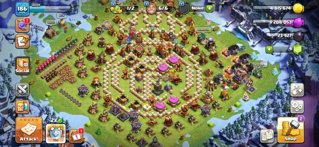 Th-16 Near Max➜6 Heroes Max➜18 Epic Equipments➜Wall Max➜Same as pictures➜Nc-500, 16 TH Родной Деревни, 10 TH Строителя