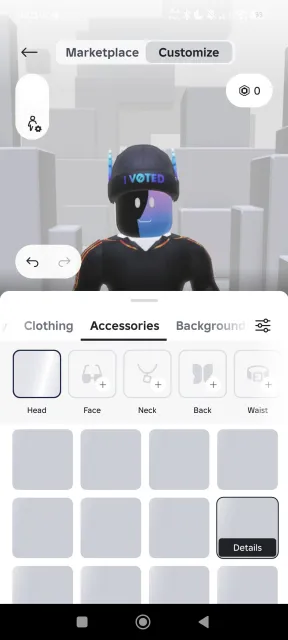 Roblox account, Sale, Voice chat: No