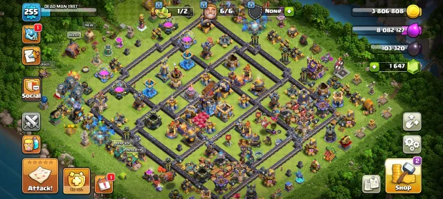 TH 18 Full Max~Heros-110/110/85/90/55~8×Hero Skin~Best Equipment~4800+War Star~Connect To Buyer Mail, 18 TH Родной Деревни, 10 TH Строителя