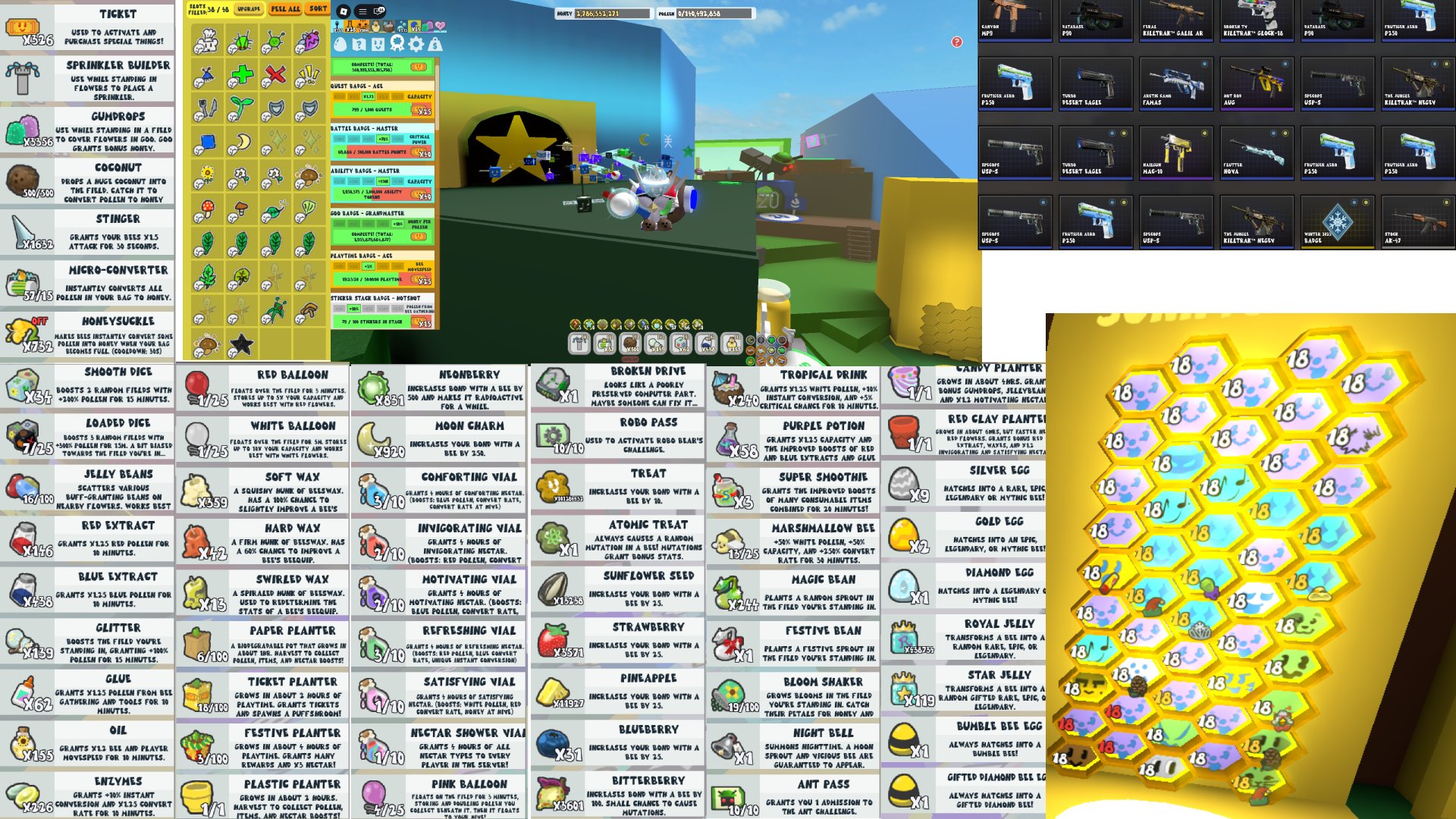 🐝 BEE SWARM SIMULATOR | ⭐ 48 granted bees | 🥥 COCO CANISTER | ALL GAMEPASSES (See description), Sale, Voice chat: No