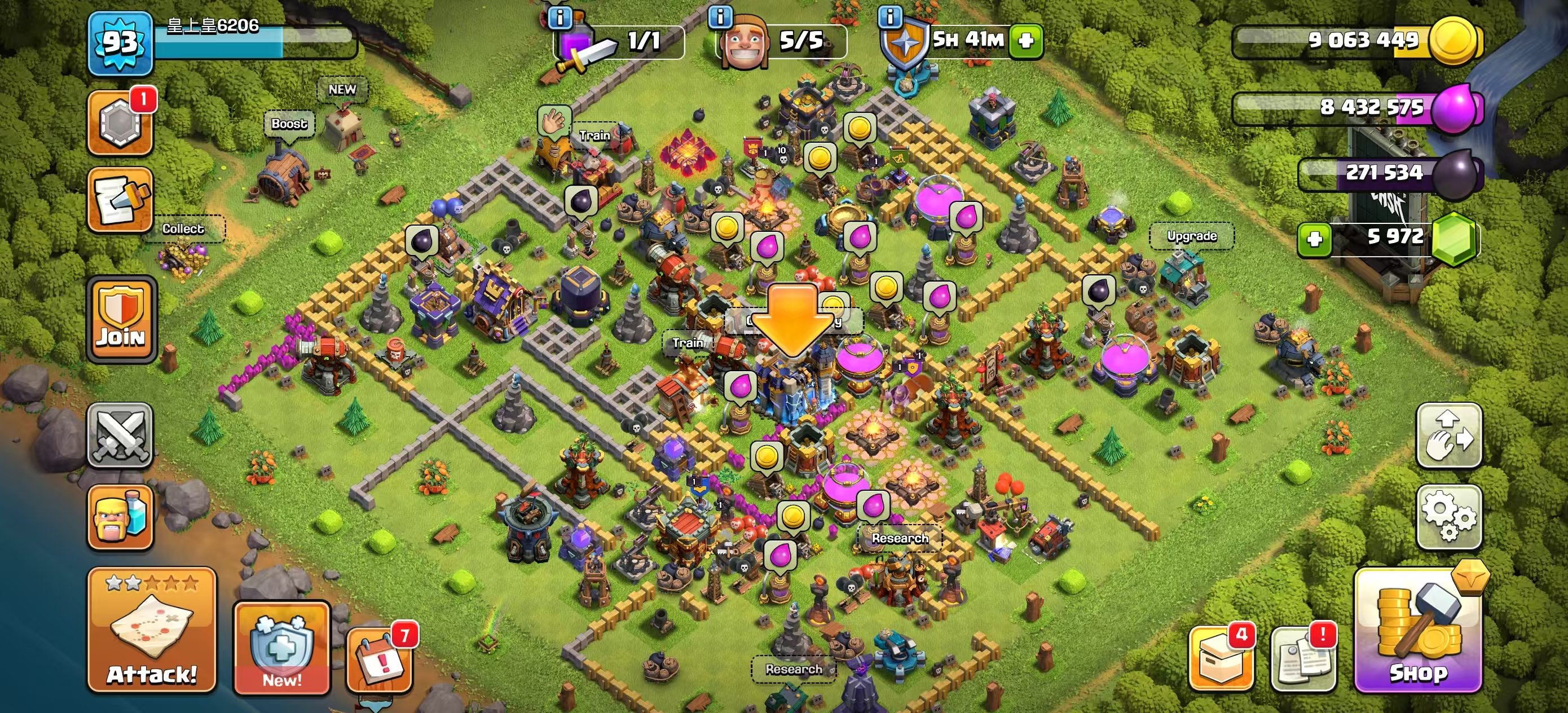 18⠀TH⠀丨⠀5900⠀Gems⠀丨⠀5⠀Workers⠀丨⠀5 Epic Gear⠀丨⠀LV 93⠀丨⠀Microsoft Email account⠀丨⠀Account screenshot, 18 TH
