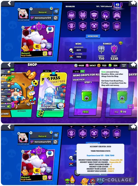 🏆𝟕𝟓𝟎𝟎𝟎🏆💟CORSAIR💟🀄MECHA MANDY + SANDY JESSIE🀄💟𝟑𝟎𝟓 SKINS + 𝟓𝟐 x 11 POW💟🏅ALL FROM 𝟗+ POW🏅, trophies 75109, brawlers 101, primes 43