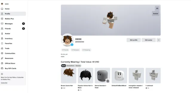 Selling account: 5650 total + animations, Sale, Voice chat: No