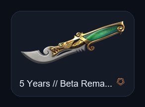 【 5 Years // Beta Remastered Knife 】【 Ion Vandal 】【 Solarex Sheriff 】, Sale, Gold 2, Agents: 23, Skins: 6