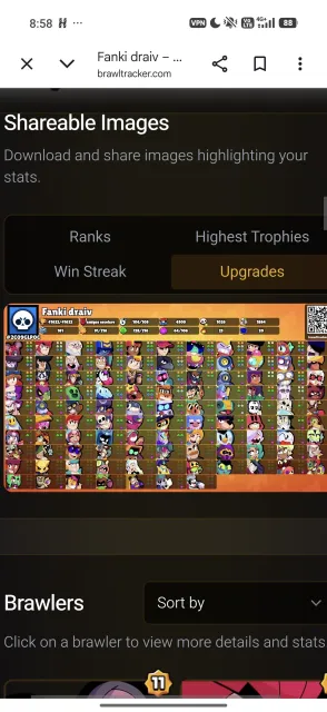account good for trophies all meta brawlers, re-linking, 41622 trophies, 106 brawlers, 20 primes