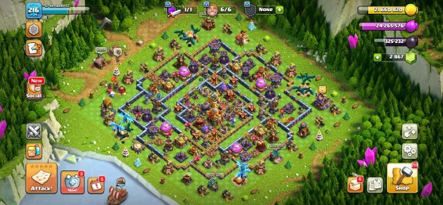 C41💎 FIREBALL MAX — 8 EPIC GEAR 💎 TH 16 MAXED 👑578 MEDALS 🔥Heroes 65-75-74-55-42🔥, 16 TH Родной Деревни, 10 TH Строителя