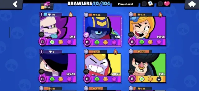 27.2k 🏆 | 70 BRAWLERS | HYPERCHARGES | SEE DESCRIPTION, trophies 27234, brawlers 70, primes 2
